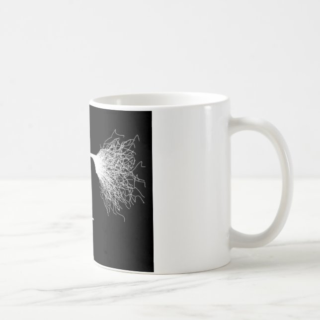Nikola Tesla - den Tesla spolen - blixt Kaffemugg (Höger)