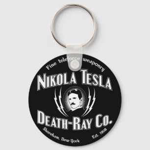 Nikola Tesla Död-Stråle Co. Nyckelring