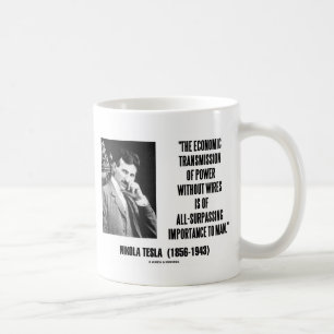 Nikola Tesla driver den ekonomiska överföringen Kaffemugg