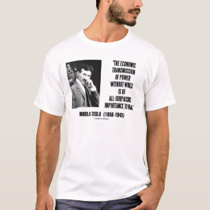 Nikola Tesla driver den ekonomiska överföringen T-shirt