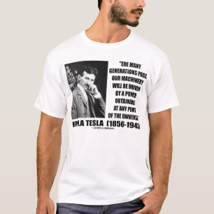 Nikola Tesla driver Obtainable några pekar T-shirt