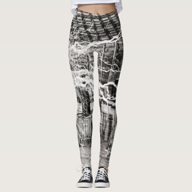 Nikola Tesla Electricity Leggings (Framsida)