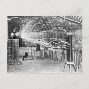 Nikola Tesla Electricity Vykort