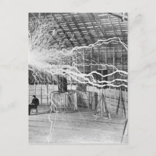 Nikola Tesla Electricity Vykort