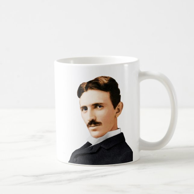 Nikola Tesla elektriskt snille Kaffemugg (Höger)