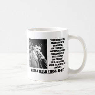 Nikola Tesla forskarelikställande inget Kaffemugg