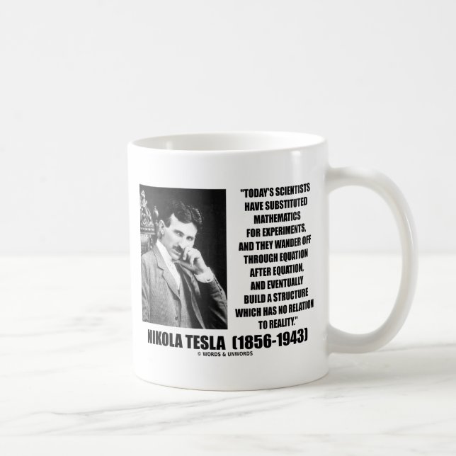 Nikola Tesla forskarelikställande inget Kaffemugg (Höger)