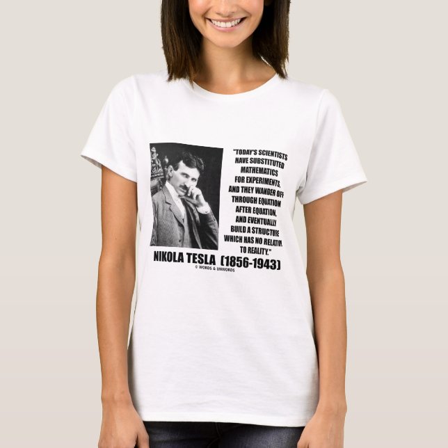 Nikola Tesla forskarelikställande inget Tee (Framsida)