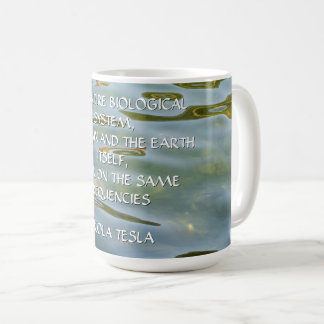 Nikola Tesla Frekvenscitat – Vattenkrusning Kaffemugg