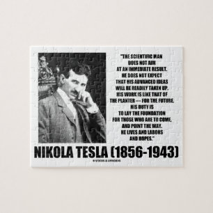 Nikola Tesla gör den vetenskapliga manen inte det Pussel