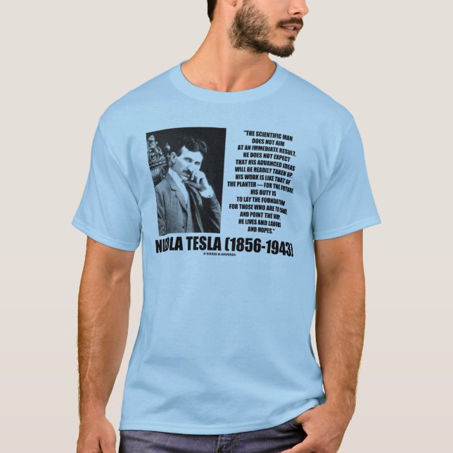 Nikola Tesla gör den vetenskapliga manen inte det Tröja (Framsida)