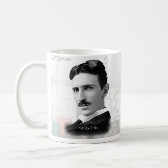 Nikola Tesla historisk mugg (Vänster)