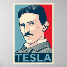Nikola Tesla Hope Porträtt Poster