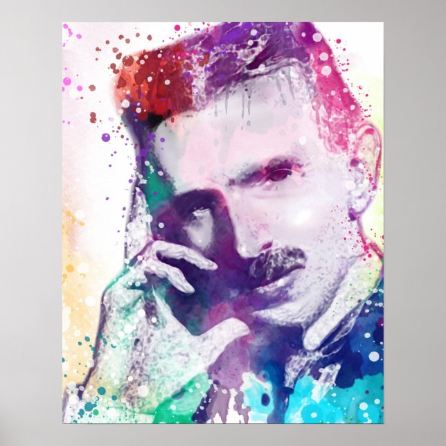 Nikola Tesla - Kreativet Genius Poster (Framsidan)