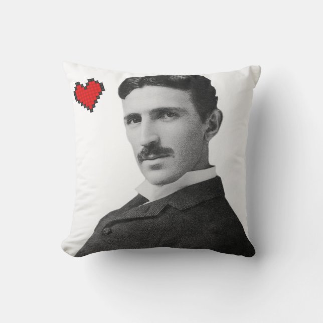 Nikola Tesla Kudde (Framsida)