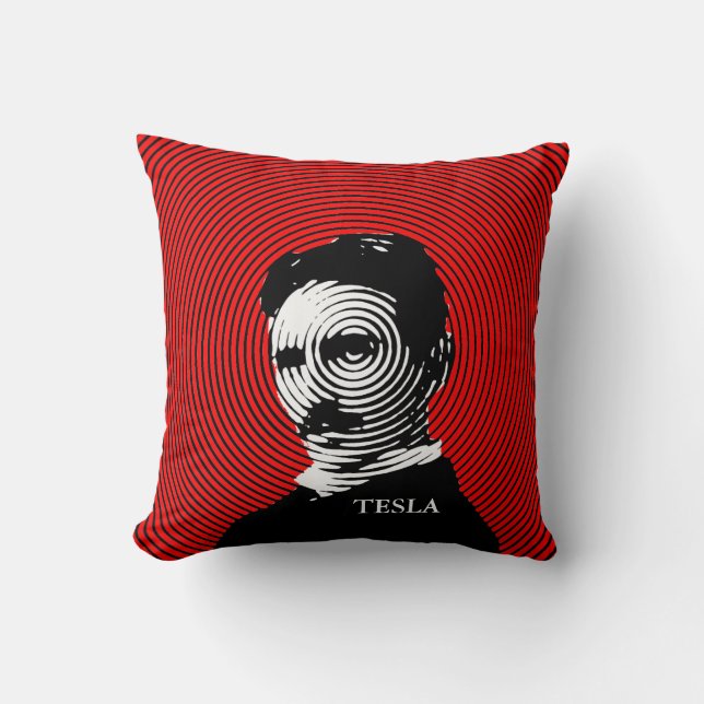 Nikola Tesla Kudde (Framsida)
