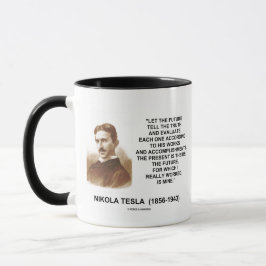 Nikola Tesla l5At framtiden berätta Kaffemugg