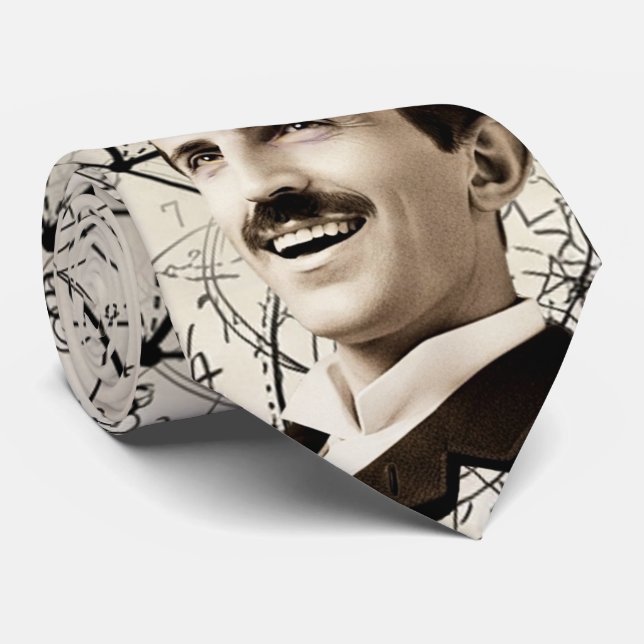 Nikola Tesla - Leende - 369 Nyckel till Universum Slips (Rullad)