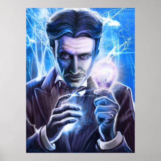 Nikola Tesla Man of Lightning Poster (Framsidan)