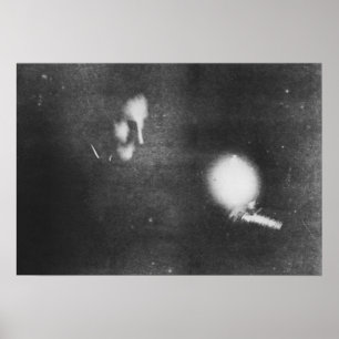Nikola Tesla med den phosphorescent kulan, 1894 Poster
