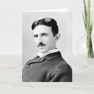 Nikola Tesla Porträtt Kort