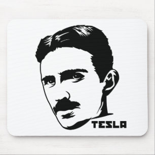 Nikola Tesla porträtt Mousepad Musmatta