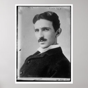 Nikola Tesla porträtt Poster
