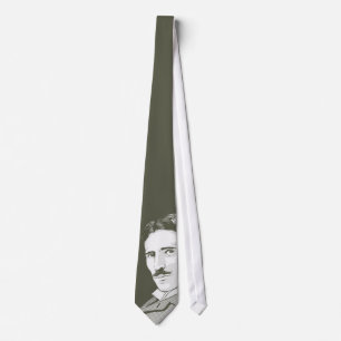 Nikola Tesla porträtt Slips