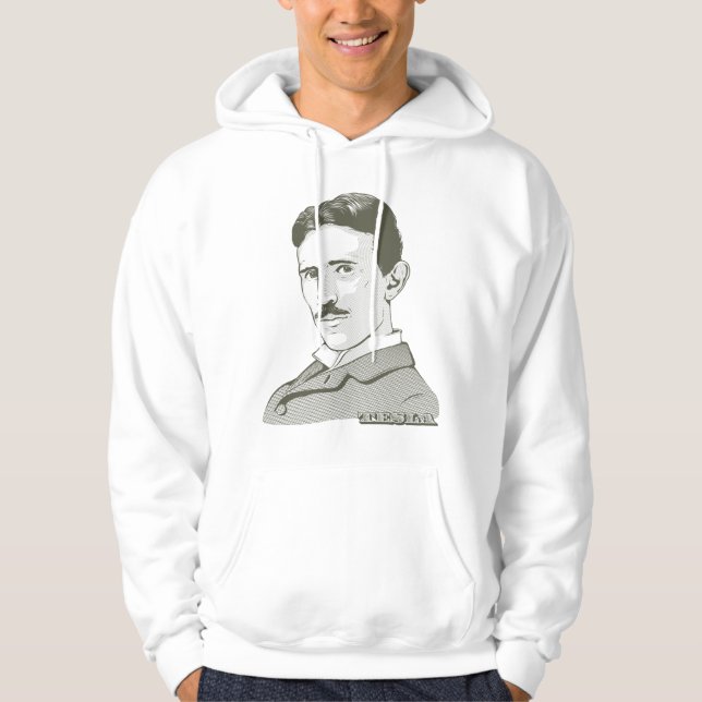 Nikola Tesla porträtt Sweatshirt (Framsida)