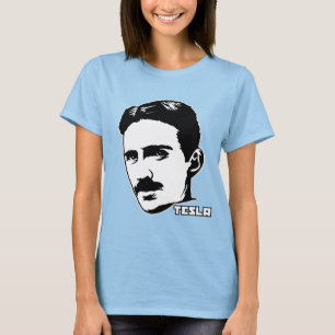 Nikola Tesla Porträtt T-Shirt