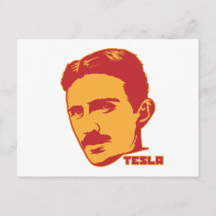 Nikola Tesla Porträtt vykort