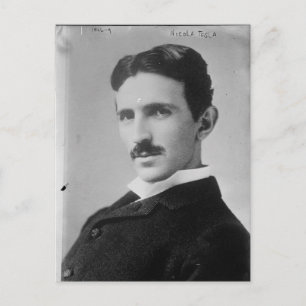 Nikola Tesla Porträtt Vykort