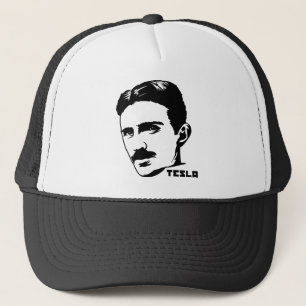 Nikola Tesla porträtthatt Truckerkeps