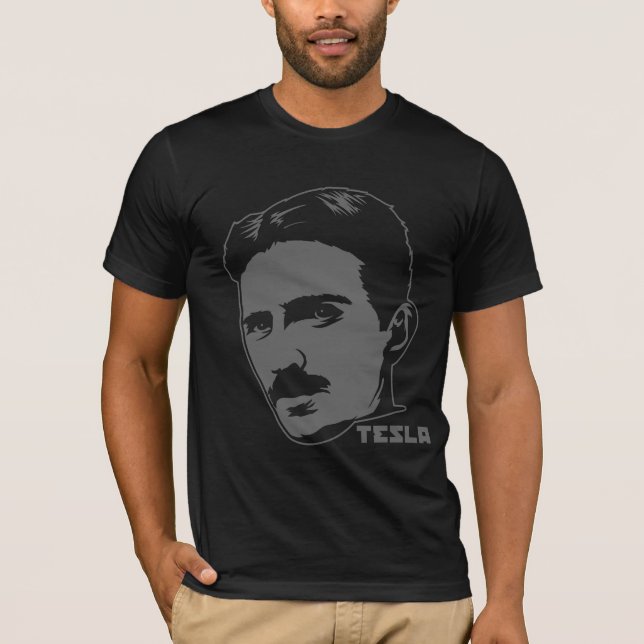 Nikola Tesla porträttT-tröja Tee (Framsida)