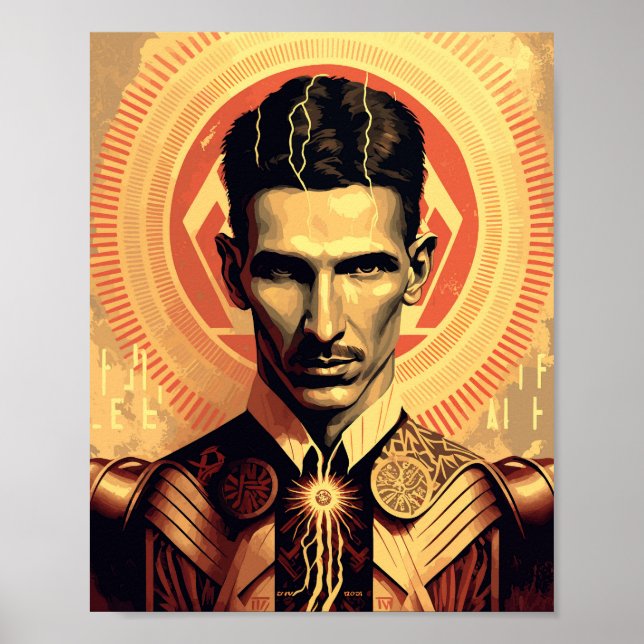 Nikola Tesla Poster (Framsidan)