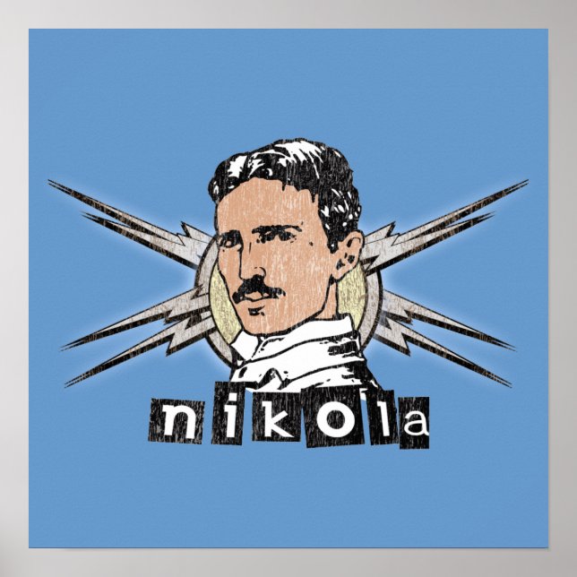 Nikola Tesla Poster (Framsidan)