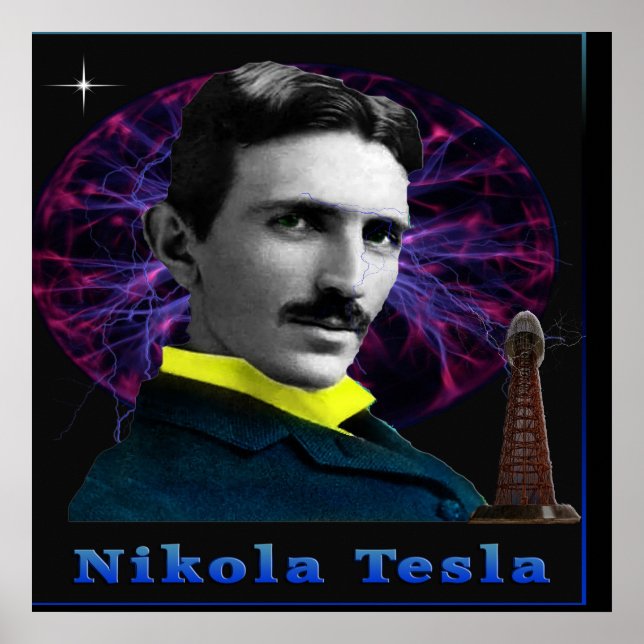 Nikola Tesla poster (Framsidan)