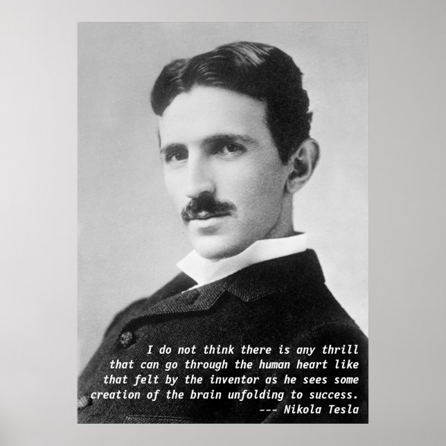 Nikola Tesla Quote Poster (Framsidan)