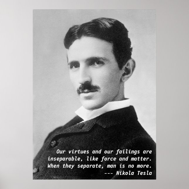 Nikola Tesla Quote Poster (Framsidan)