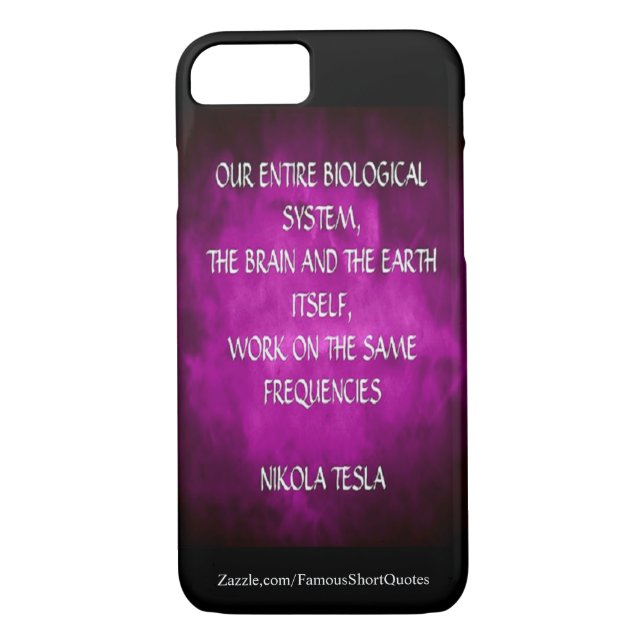 Nikola Tesla Quote - Samma frekvens Case-Mate iPhone Skal (Baksida)