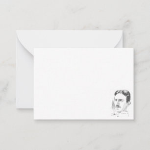 Nikola Tesla Rita Blankett Alla Tillfällen Anteckningskort