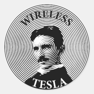Nikola Tesla Runt Klistermärke