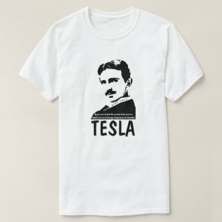 Nikola Tesla Secrets of the Universe Science Quote T Shirt