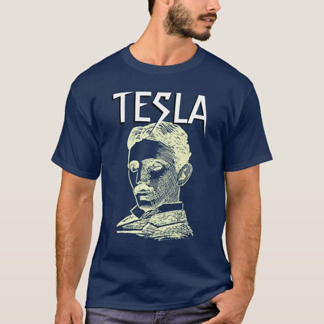 Nikola Tesla skjorta T-shirt (Framsida)