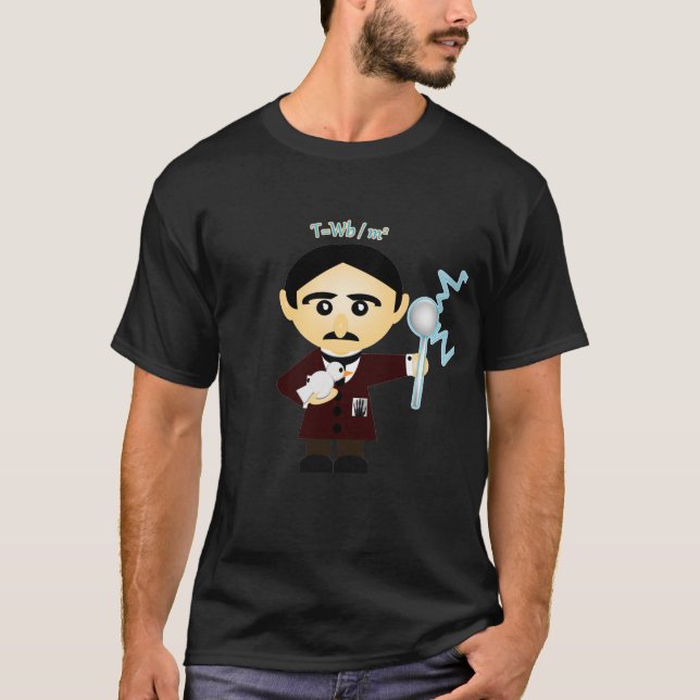 Nikola Tesla T-shirt (Framsida)