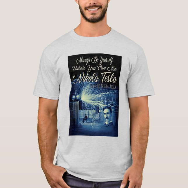 Nikola Tesla T Shirt (Framsida)
