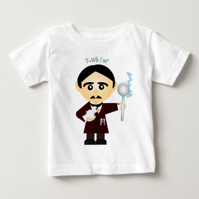Nikola Tesla T-shirt (Framsida)