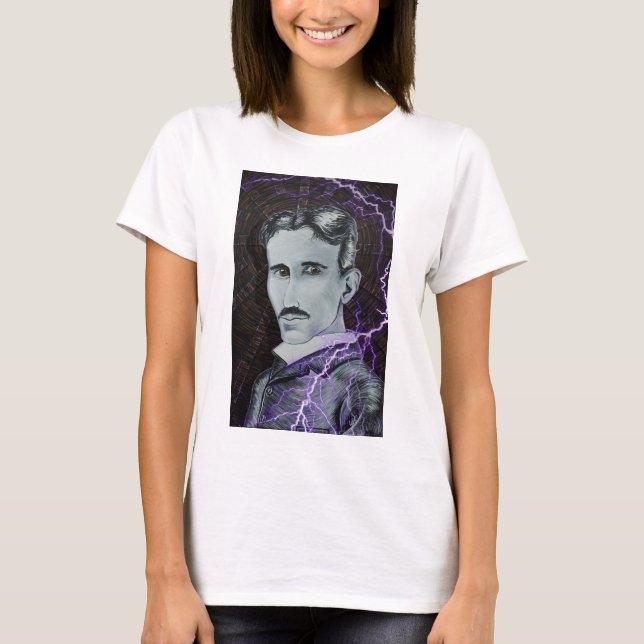 Nikola Tesla T-shirt (Framsida)