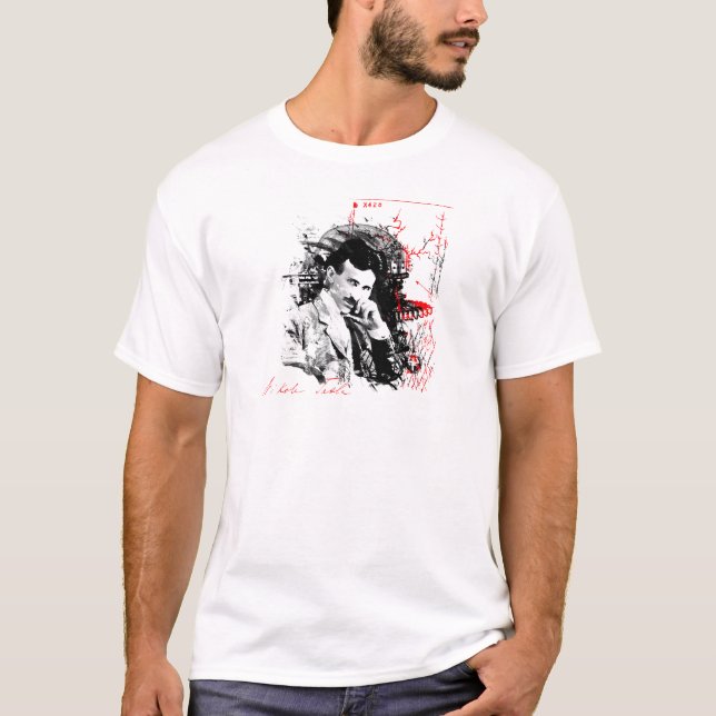 Nikola Tesla T-shirt (Framsida)