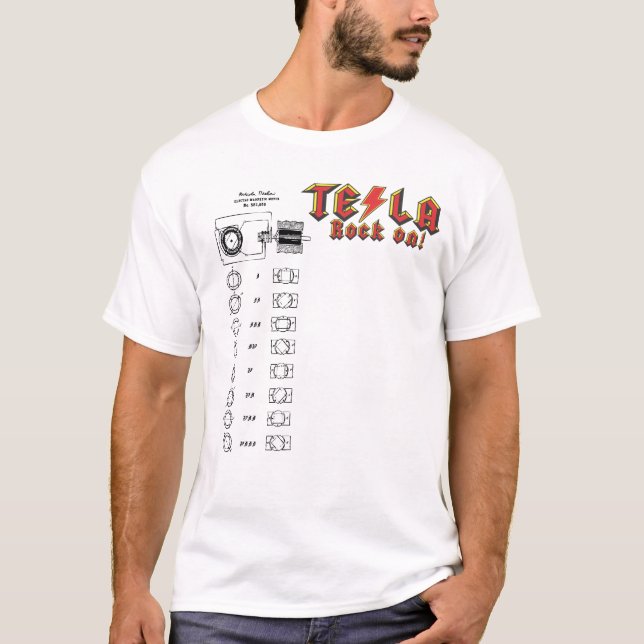 Nikola Tesla T-shirt (Framsida)